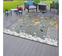 Tappeto Da Gioco Cameretta Pieghevole Motivo Animale Lavabile Mappamondo