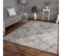 TT Home Tappeto Pelo Lungo Soggiorno Peloso Monocromatico Moderno, Colore: Grigio, Dimensione:160x220 cm