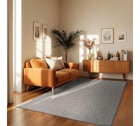 TT Home Tappeto Per Esterni Tappeto Cucina Balcone Terrazza Design Moderno Monocolore, Colore:Grigio, Dimensione:300x400 cm
