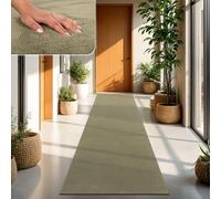 TT Home Tappeto Salotto Pelo Corto Monocolore Design Moderno Lavabile, Dimensione:80x150 cm, Colore:Verde chiaro