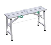 TT-YEC Attrezzatura Professionale Per Ponteggi Con Piattaforma Di Lavoro, Gradini in Lega Di Alluminio, Ponteggi Con Tubi in Acciaio Zincato, Sgabello Pieghevole,C is 160cm long
