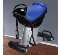 TT-YEC Attrezzo Elettrico per Addominali Vibranti, Simulatore di Equitazione A velocità Regolabile, con Display LCD, Interruttore di Sicurezza, Pedali Regolabili, 120 W.,Blu