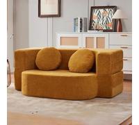 TT-YEC Divano Letto Matrimoniale Moderno Pieghevole con Poggiatesta E Supporto per Lo Schienale, Divano Compresso Senza Struttura, Velluto A Coste/Tessuto Intrecciato.,Corduroy 200cm e