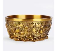 TT-YEC Grande Cornucopia Feng Shui, Ornamenti in Metallo Ottone Cornucopia Della Fortuna, Cornucopia in Stile Cinese, Ornamenti Per La Casa E L'ufficio,20.8cm