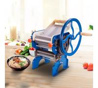 TT-YEC Macchina Compatta per La Produzione di Pasta Manuale con Spessore Regolabile, 2 Taglierine, Rullo per Pasta A Manovella in Metallo, Tramoggia per Pasta E Taglierina Rimovibili.
