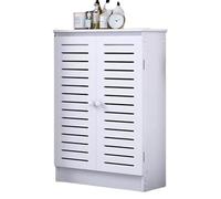 TT-YEC Mobile Con Copritermosifone A Doghe, Copertura Protettiva Per Gruppo Termico, Copritermosifone Traspirante, Mobiletto Con Copritermosifone Decorativo A Scomparsa,L60×h70cm
