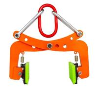 TT-YEC Morsetto Di Sollevamento Per Pietre Ad Anello, Carico 350 Kg, Con Ganasce Antiscivolo, Regolabile, Utensile Di Sollevamento Verticale in Lega Di Acciaio,Opening 12 to 24cm