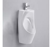 TT-YEC Orinatoio Commerciale in Ceramica per Adulti, Orinatoio Anti-Rovesciamento per Uomini, Orinatoio A Parete con Scarico, con Lavandino E Rubinetto.,Pull out Faucet a