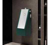 TT-YEC Orinatoio per Adulti con Sensore, Orinatoio in Ceramica A Parete, con Rubinetto Estraibile, Orinatoio da Uomo con Protezione Troppopieno A Filo, Orinatoio da Garage.,Floor Drainage c