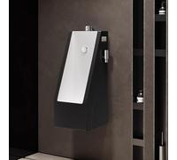 TT-YEC Orinatoio per Adulti con Sensore, Orinatoio in Ceramica A Parete, con Rubinetto Estraibile, Orinatoio da Uomo con Protezione Troppopieno A Filo, Orinatoio da Garage.,Floor Drainage d