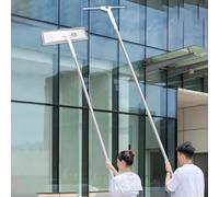 TT-YEC Pasvera per La Pulizia della Finestra del Tergicristallo in Gomma Domestica, 1,35-12,2 M Pole di Pulizia Telescopica in Lega di Alluminio con Testa di Posa,Pole Length 6.81m