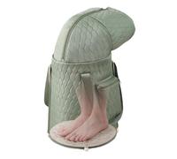 TT-YEC Pienabile Portatile Pieghevole, Secchio A Piedi Al Ginocchio, Dotato Di Pad Del Piede Massaggio, Borsa A Piedi Multifunzione, Piede Leggero E Salvaspazio,Verde