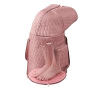 TT-YEC Pienabile Portatile Pieghevole, Secchio A Piedi Al Ginocchio, Dotato Di Pad Del Piede Massaggio, Borsa A Piedi Multifunzione, Piede Leggero E Salvaspazio,Rosa