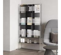 TT-YEC Portariviste Mobile da Pavimento, Porta Dischi in Vinile in Acrilico, Torre Porta CD A 3 Livelli, Grande Organizer per Supporti Multimediali, Design Aperto,B