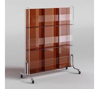 TT-YEC Portariviste Mobile da Pavimento, Porta Dischi in Vinile in Acrilico, Torre Porta CD A 3 Livelli, Grande Organizer per Supporti Multimediali, Design Aperto,D