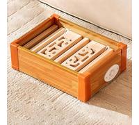 TT-YEC Riscaldatore per Gambe di Tavolo in Legno, Piccolo Scaldapiedi per Uso Domestico, Riscaldatore Elettrico Portatile Silenzioso, Controllo della Temperatura Continuo A 5 Livelli,L41×w30×h13cm