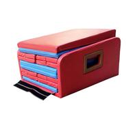 TT-YEC Scivolo Pieghevole Portatile per Bambini, Centro Fitness per Bambini al Coperto, Set di Scivoli da Arrampicata da Giardino, Attrezzatura da Gioco Extra Lunga, Rosso