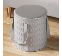 TT-YEC Secchio Per Bagno Pieghevole Addensato in Casa, Sacca Per Lavaggio Del Piede Portatile, Bagno Cilindrico, Ciotola Spa Con Maniglia, Grande Bagno Per Pedicure, Rilassamento,Grigio