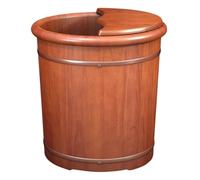 TT-YEC Secchio Per Pediluvio in Legno, Secchio Per Spa Per I Piedi, Secchio Per Sauna Con Coperchio E Massaggiatore, Secchio Per Pediluvio in Rovere, Ciotola Per Pedicure Ispessita