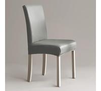 TT-YEC Set di 6 Fodere per Sedie Elasticizzate in Pelle PU, Set di Fodere per Sedie da Cucina con Schienale Alto, Fodera Protettiva per Tavolo da Pranzo E Sedia da Cucina,6 Piece Set e