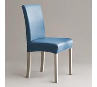 TT-YEC Set di 6 Fodere per Sedie Elasticizzate in Pelle PU, Set di Fodere per Sedie da Cucina con Schienale Alto, Fodera Protettiva per Tavolo da Pranzo E Sedia da Cucina,6 Piece Set b