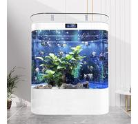 TT-YEC Set di Acquari di Lusso Intelligenti, Grande Acquario Ecologico per La Casa, Acquario Verticale Integrato, Attrezzatura Completa per Acquari,Length 100cm e