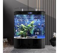 TT-YEC Set di Acquari di Lusso Intelligenti, Grande Acquario Ecologico per La Casa, Acquario Verticale Integrato, Attrezzatura Completa per Acquari,Length 80cm b