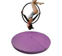 TT-YEC Tappetino di Sicurezza per Ginnastica E Pole Dance, Tappetino Sportivo Anticaduta Pieghevole, Tappetino Rotondo per Yoga Aereo, Imbottitura in Schiuma Spessa 10 Cm,A l200cm/78.74in