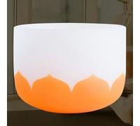 TT-YEL Campana Tibetana in Cristallo Di Quarzo Smerigliato, Campana Tibetana Per Bagno Di Meditazione, Yoga Chakra, Include Battitore E Cuscinetto Per Ciotola, Arredamento Zen,10 inches