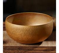 TT-YEL Set Di Campane Tibetane, Include Un Bastone Per Campane Tibetane E Un Cuscinetto Per Campane Tibetane, Una Campana Sonora in Ottone, Regalo Spirituale Unico Per Donne E Uomini,24 inches