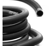 Wiltec Tubo per piscina nero, 30m Ø 38 mm, sezionabile ogni 1,5 m, galleggiante, in resina 190 g/m Made in EU