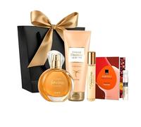 TTA TOMORROW 50 ml lozione per il corpo 125 ml spray tascabile 10 ml sensuale set di fragranze da donna con calda ambra e note di vaniglia