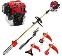 TTAMG Tosaerba GX50 4 Tempi 5 in 1, Motosega, Decespugliatore, Rosso, Benzina, Professionale