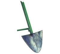 TTAMG Vanga Forgiata con Manico Ferro - Pala (Flat Shovel) Verde Metallo