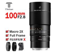 TTartisan 100mm F2.8 Macro 2X Full Frame Lens for Fujifilm Fuji X mount Cameras