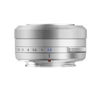 TTArtisan 27 mm f2.8 autofocus compatibile Fuji X Mount argento/argento incl. TTArtisan Mini LED Light