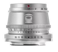 TTArtisan 35 mm F1.4 APS-C - Connettore per oggetto, Leica L Sigma, Panasonic Mount Silver Obiettivo grandangolare con messa a fuoco manuale
