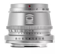 TTArtisan 35 mm F1.4 APS-C - Connettore per oggetto, Leica L Sigma, Panasonic Mount Silver Obiettivo grandangolare con messa a fuoco manuale