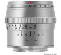 TTArtisan 50 mm f/1,2 Sony E argento