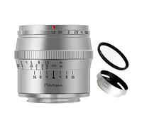 TTArtisan 50mm F1.2 APS-C Messa a Fuoco Manuale Grande Apertura Obiettivo Fisso Argento per Panasonic/Sigma/Leica L Mount Camera T TL TL2 CL FP