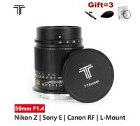 TTartisan 50mm F1.4 ASPH Full Frame Manual Focus Lens for E/Z/RF/EOS-R/L/M mount