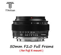 TTartisan 50mm F2.0 Full Frame MF Lens for Fujifilm Fuji X mount X-T3 X-T4 X-T30