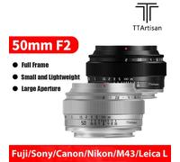TTartisan 50mm F2.0 MF Full Frame Lens for Fujifilm Canon Nikon Sony M4/3 Leica