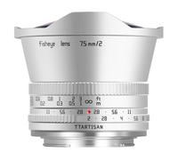 TTArtisan 7,5 mm f/2,0 Fisheye, argento Sony attacco E