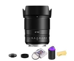 TTARTISAN 75mm F2 Full Frame Auto Focus Lens for Nikon Z Mount Cameras Compatible with Nikon Z50 ZFC Z30 Z5 Z6 Z7 Z6II Z6III Z7II Z9 Z8 ZF,etc.