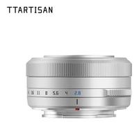 TTArtisan 27 mm f2.8 autofocus compatibile Fuji X Mount argento/argento incl. TTArtisan Mini LED Light