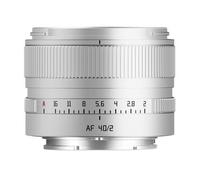 TTArtisan AF 40 mm f/2 Sony attacco FE argento