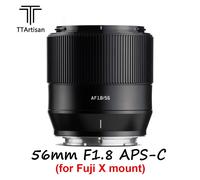 TTArtisan AF 56mm F1.8 APS-C Auto Focus Lens for Fujifilm Fuji X Mount Cameras