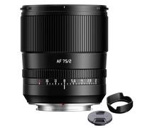 TTArtisan AF 75mm F2 Obiettivo per ritratti full frame, ampia apertura, obiettivo autofocus STM AF leggero per fotocamere mirrorless X-Mount per la fotografia di ritratto (black)