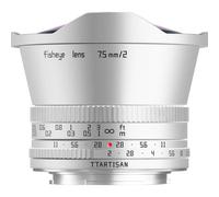 TTArtisan APS-C 7,5mm F/2.0 Fuji X-mount argento